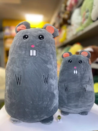 عروسک بالشتی موش طوسی