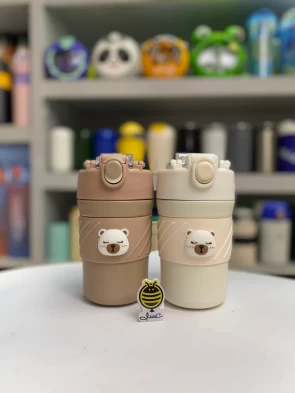 تراول ماگ دورسیلیکونی خرسی